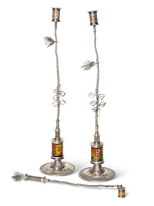 Kudzu Candle Holders - Set of 2 and Snuffer